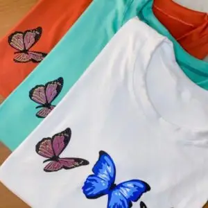 T-Shirt Butterfly Colors