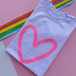 T-Shirt Coração Branco