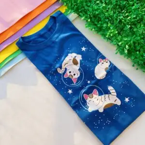 T-Shirt Gatos no Espaço