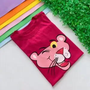 T-Shirt Pantera Cor de Rosa