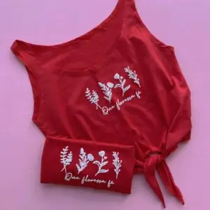 Regatinha Cropped Que Floresça Fé