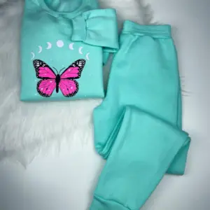 Conjunto de Moletom Fases Lua Borboleta