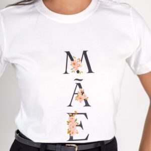 T-Shirt Mãe Flores