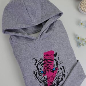 Moletom Capuz e Bolso Tigre Raio